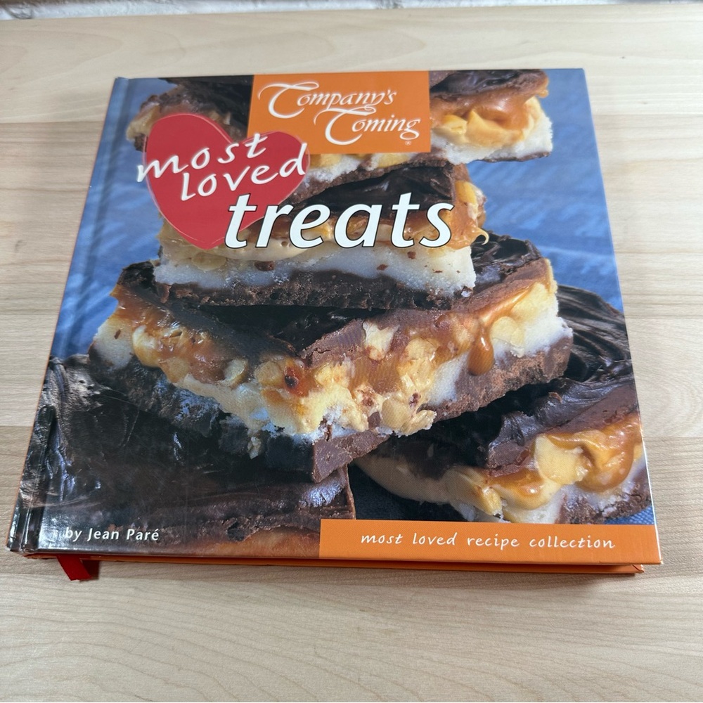 Company's Coming Most Loved Treats Hardcover Recipe Book, GUC